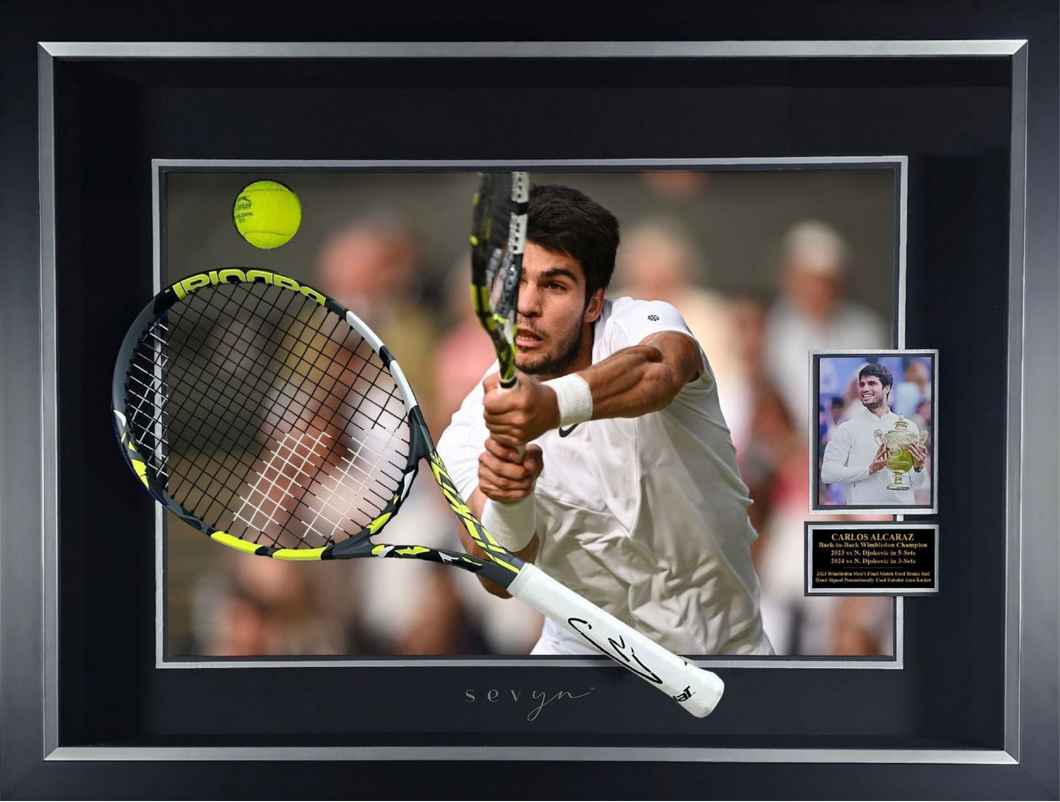 Carlos Alcaraz Signed Wimbledon 2024 Final Set