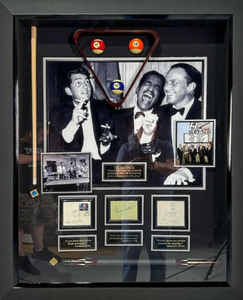 The Rat Pack with Authenticated Signatures of Martin, Sinatra and Davis, Jr. will Cue and Balls