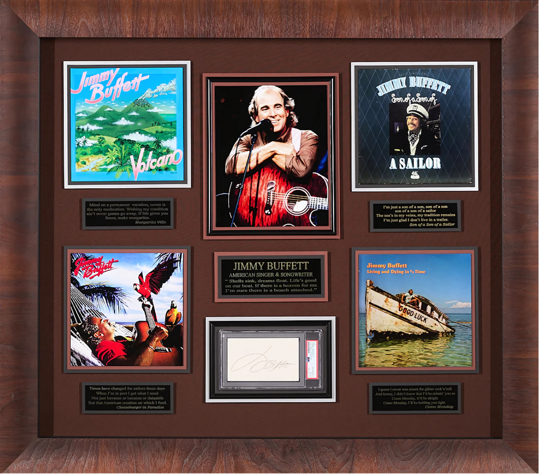 Jimmy Buffett with JSA Authenticated Signature