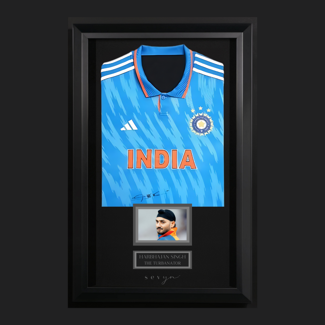 Harbhajan Singh Signed Jersey