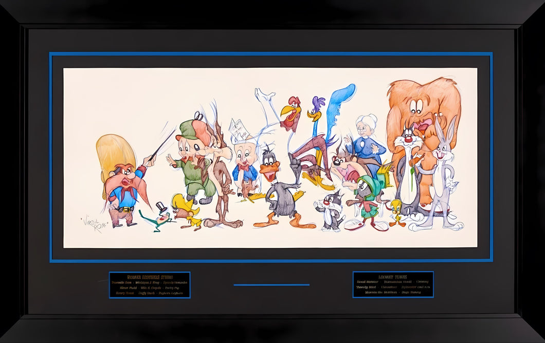 Warner Brothers Looney Tunes Reproduction Hand Sketches by Virgil Ross