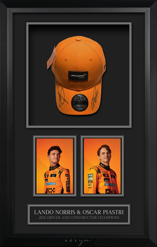 F1 McLaren 2025 Signed Team Cap Lando Norris and Oscar Piastri