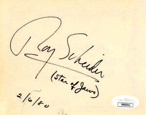 Jaws Movie Poster with Authenticated Signatures from Cast
