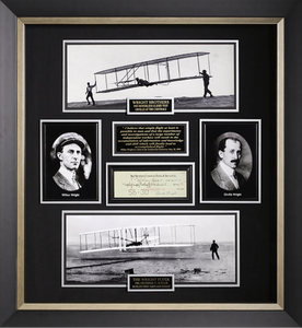 Wright Brothers with Authenticated Signed Check by Orville Wright