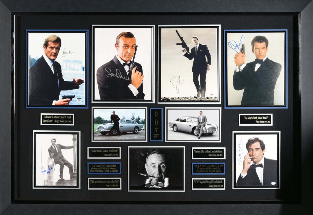 James Bond : 007 Collection Autographed with 6 Actors