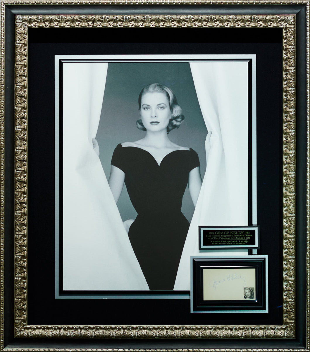 Grace Kelly Signature Card Display