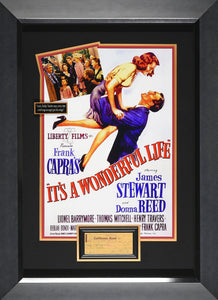 Its A Wonderful Life Autographed Display Signed Check