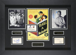 To Kill A Mockingbird Autographed Movie Display