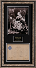 Load image into Gallery viewer, Her Majesty Queen Victoria Framed Display with JSA Authenticated Signature
