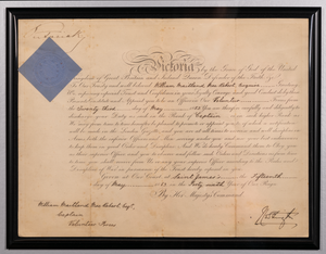 Her Majesty Queen Victoria Framed Display with JSA Authenticated Signature