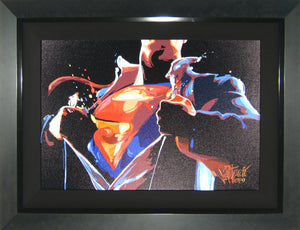 Joe Petruccio 'Superman' Signed Canvas