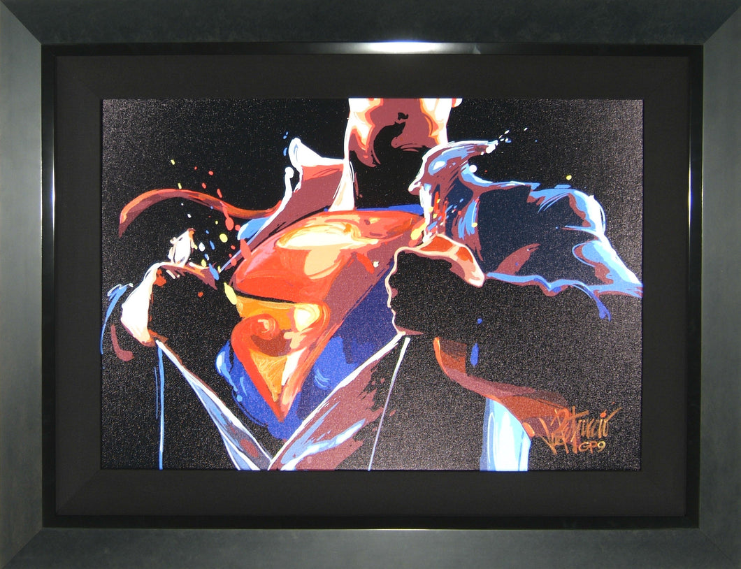 Joe Petruccio 'Superman' Signed Canvas