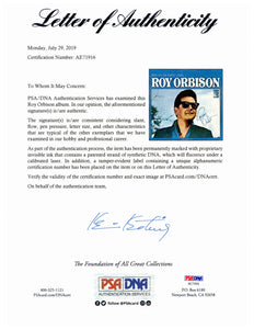 Roy Orbison Autographed Vintage Album Framed Display