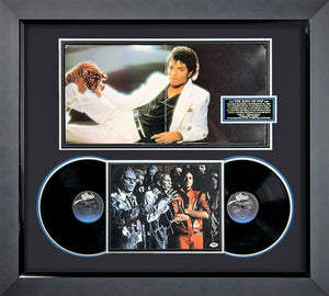 Michael Jackson â€œKing Of Popâ€ Signed â€œThrillerâ€ Display Framed PSA - Memorable Gallery