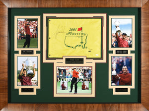 Tiger Woods Masters Slam Autographed Display