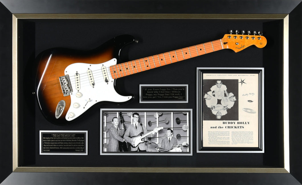 Buddy Holly and the Crickets Autographed Display
