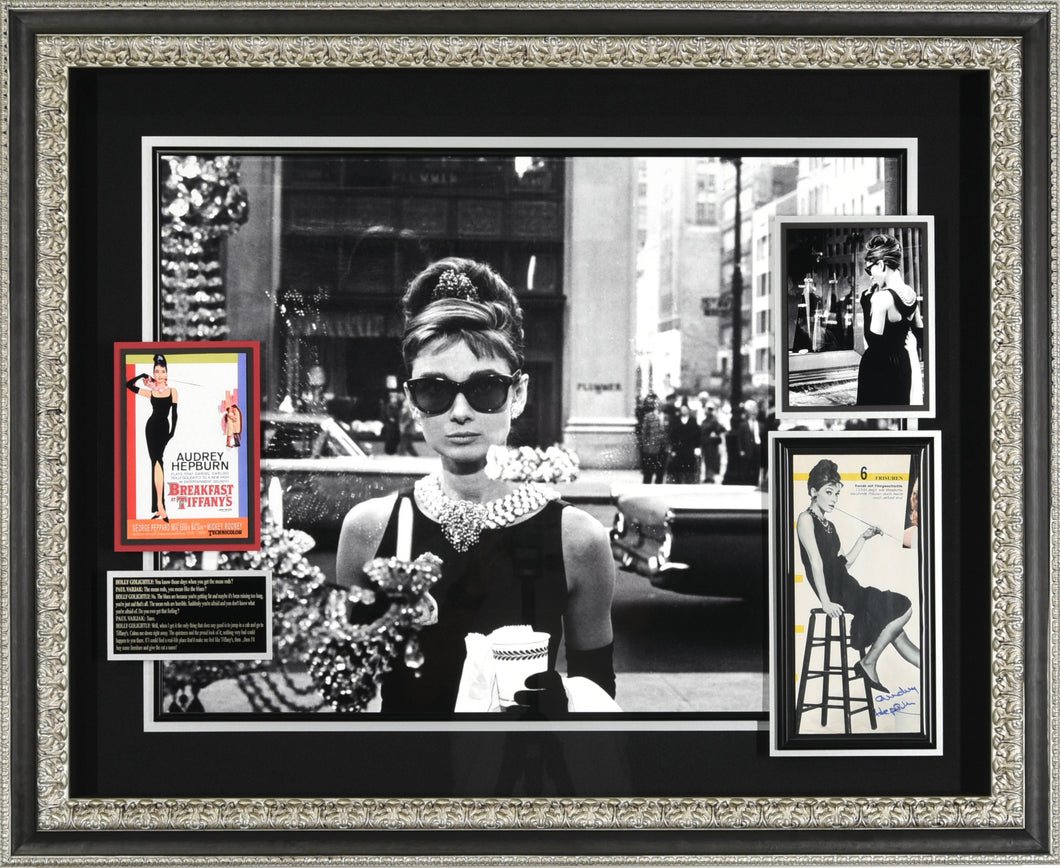 Breakfast at Tiffany's Audrey Hepburn Signed Movie Display
