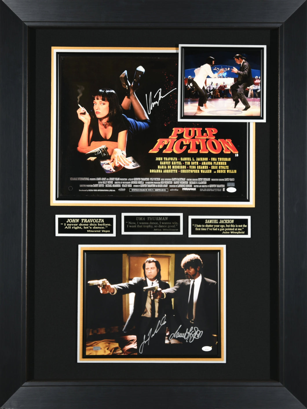 Pulp Fiction Autographed Movie Display