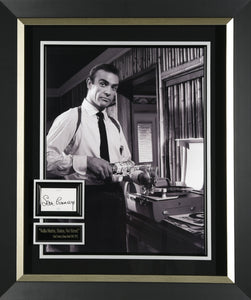 Sean Connery Autographed "Vodka Martini" Display