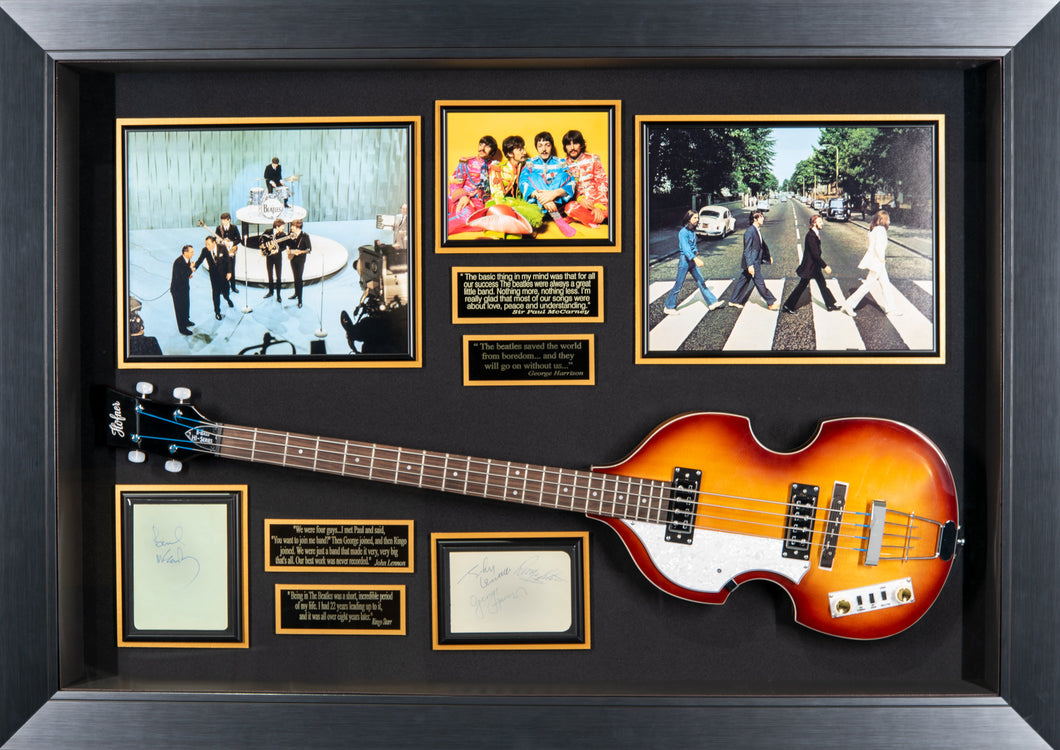 The Beatles Autographed Bass Guitar Collection