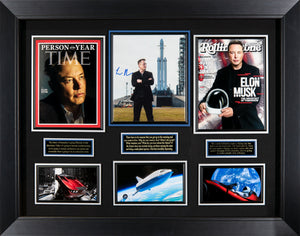 Elon Musk Framed Signed Display