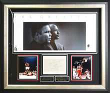 Load image into Gallery viewer, Muhammad Ali &amp; Michael Jordan Autograph Framed Display
