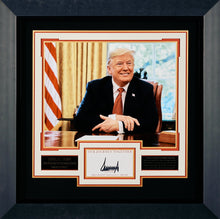 Load image into Gallery viewer, President Trump behind Oval Office Desk - Authenticated Signature
