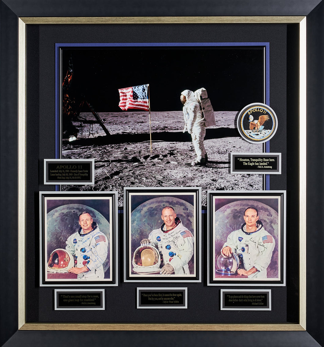 Apollo 11 With Authenticated Signature From All Three Astronauts
