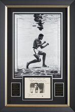 Load image into Gallery viewer, Muhammad Ali Training in Pool With Authenticated Signature with Note
