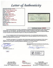 Load image into Gallery viewer, Authenticated Signed Check by Carroll Shelby with photo with Steve McQueen
