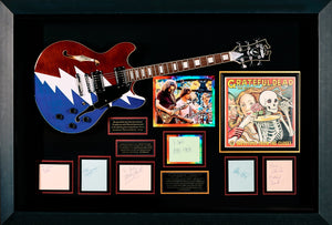 Grateful Dead with Guitar, Album Cover and Authenticated Signatures