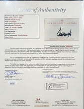 Load image into Gallery viewer, President Donald Trump with JSA Authenticated Signature
