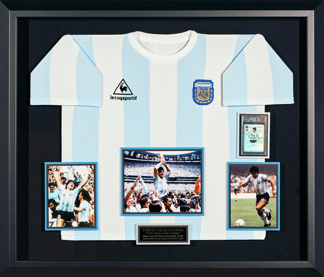Diego Maradona Soccer Jersey and Authenticated Signature