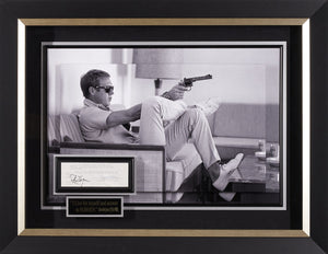 Steve McQueen B&W with Authenticated Signature