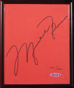 Michael Jordan Bulls Jersey with Upper Deck Authenticated Signature and Replica NBA Championship Rings