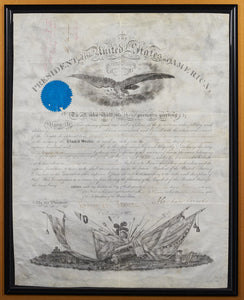 Abraham Lincoln with JSA Authenticated Signed Document