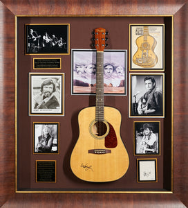 The Highwaymen with Signed Guitar and Photos