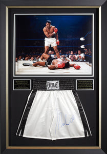 Muhammad Ali with JSA Authenticated signed Boxing Shorts