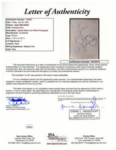 Jayne Mansfield and Sophia Loren "Hanging Out in Hollywood!" with Authenticated Signatures