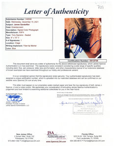 Sopranos Autographed by James Gandolfini and Cast