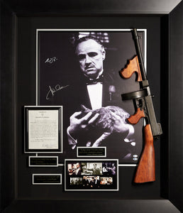 Marlon Brando Signed Godfather poster and Signed Letter with Replica Prop from the movie