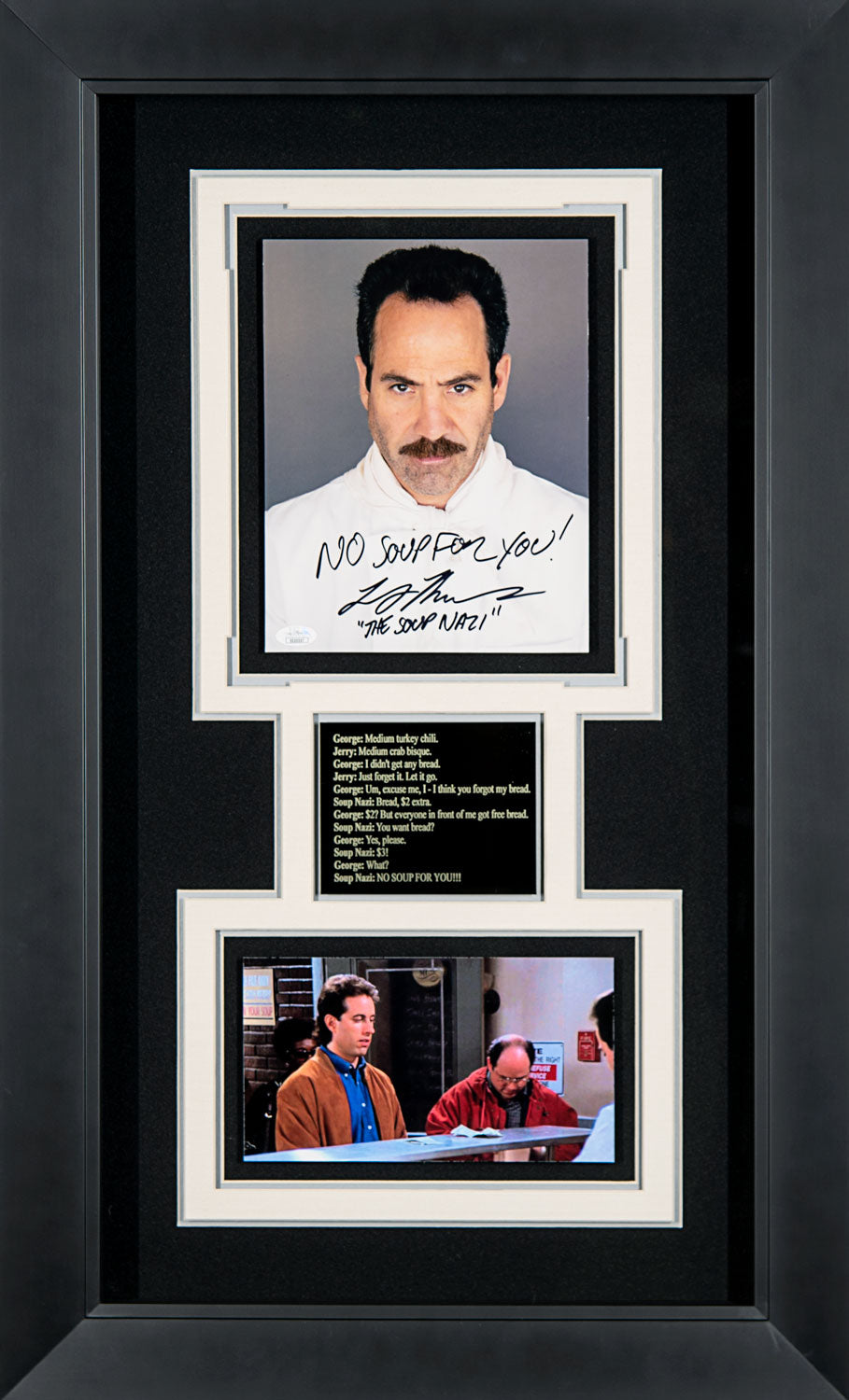 The Soup Nazi (Seinfeld) by Larry Thomas Autograph Framed