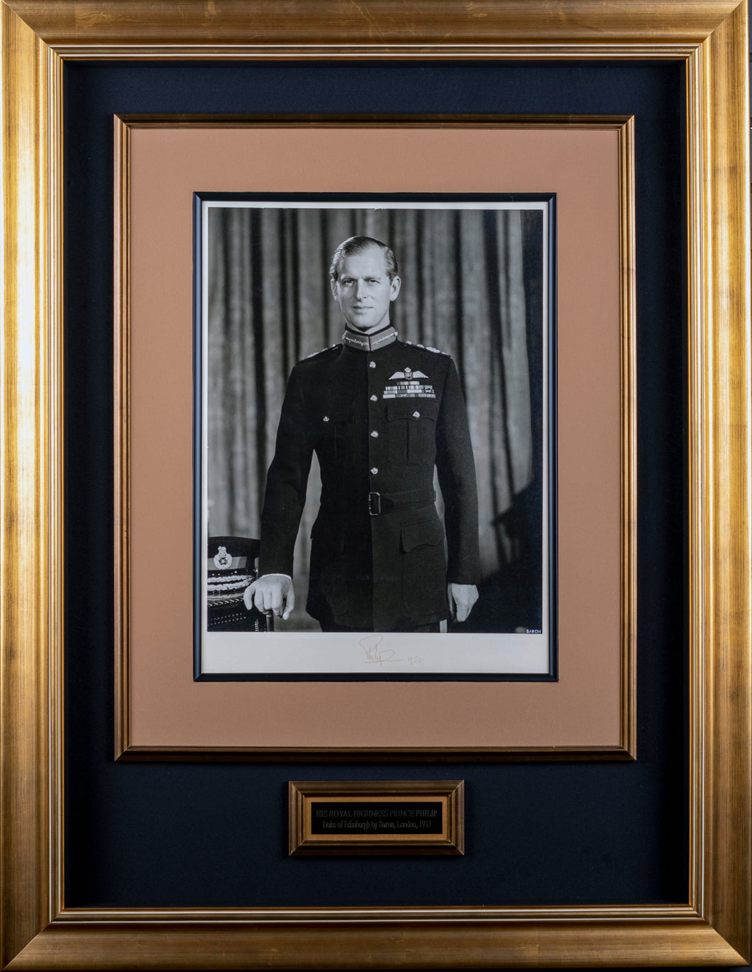 Prince Phillip Duke of Edinburgh JSA Authenticated Autographed Portrait